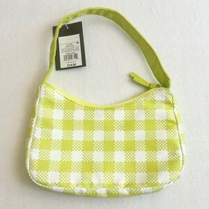 Art Class Purse NWT Green White Plaid Small Shoulder Handbag